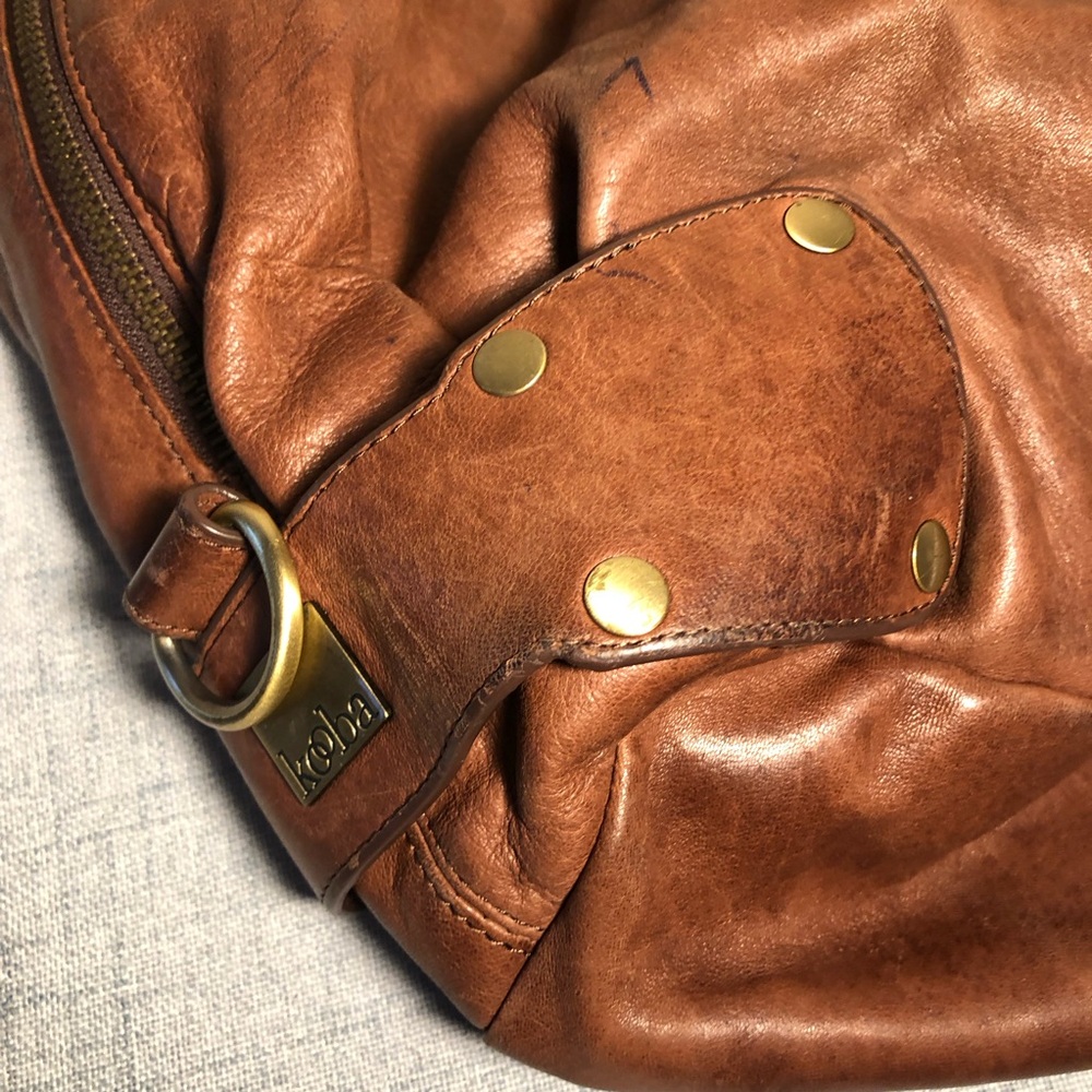 Kooba Brown Leather Bucket Bag with gold hardware - Picture 15 of 15
